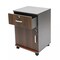 2 Tier Mobile File Cabinet, Under Desk Metal Filing Cabinet with Lock & 1-Drawer